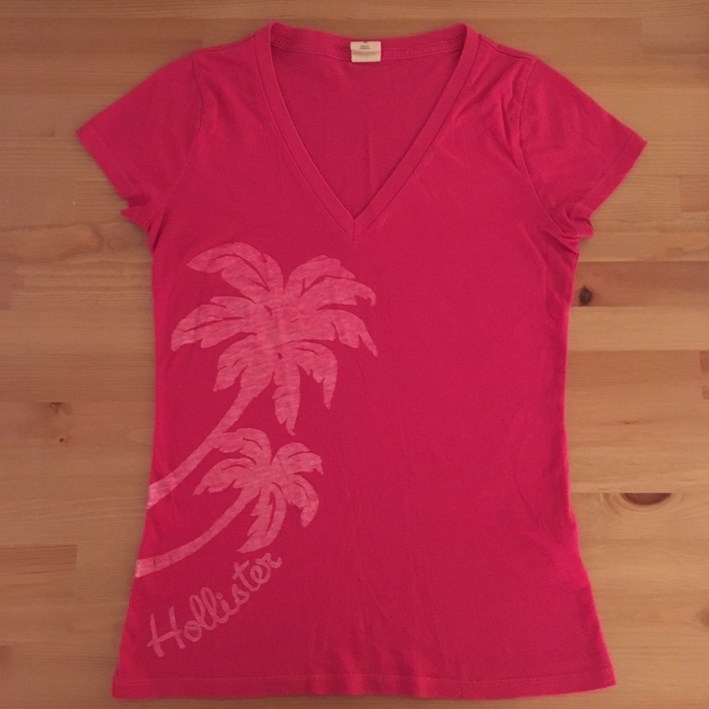 Hollister summer hot pink tee